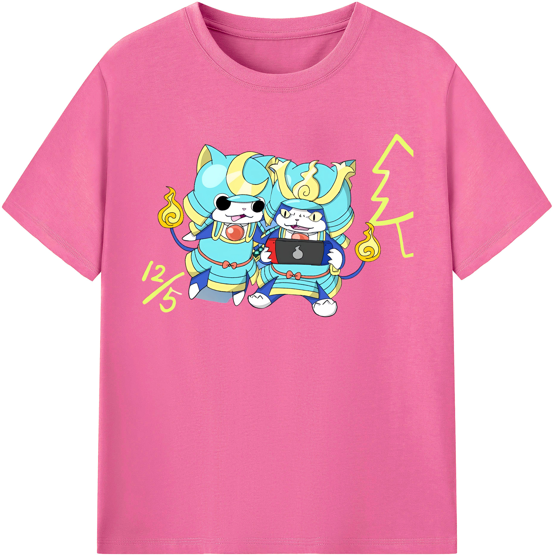 （画像用） 妖怪ウォッチ Yo-kai Watch レディースカジュアルプリントTシャツ（綿100％）